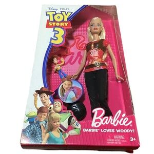 New Barbie Disney Pixar Toy Story 3 Barbie Loves Woody Doll Sealed R4248